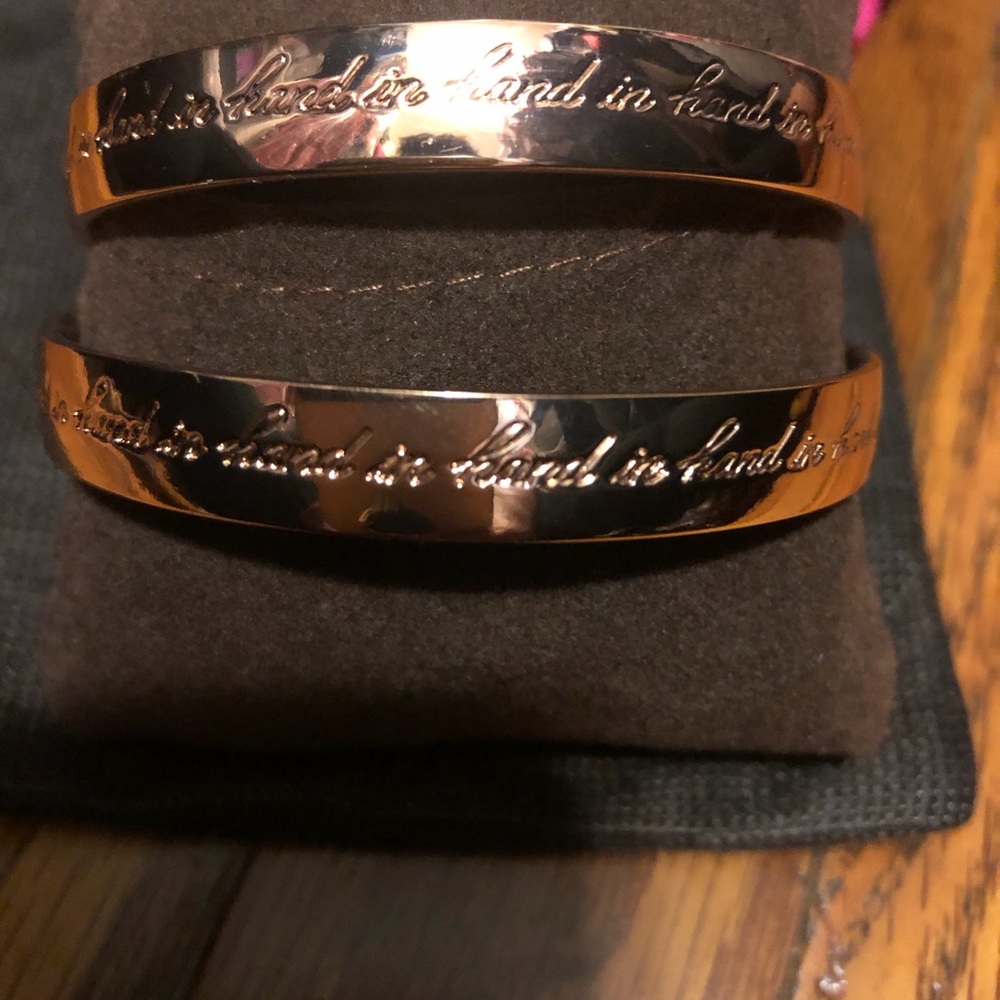 Kate Spade bangles.